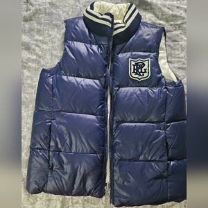 Kids Navy Polo Ralph Lauren Puffer Vest